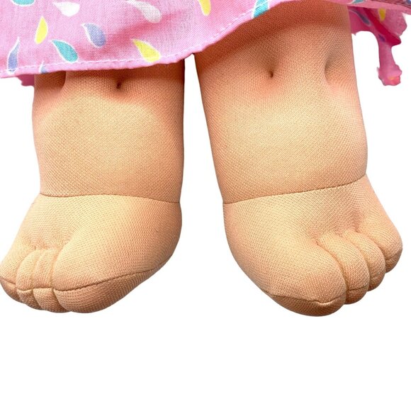 Vintage Russ Berrie Troll Doll Pink Hair Birthday Outfit Plush Body Plastic Face - Picture 3 of 10